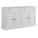 Kitchen Sideboard Storage Buffet Cabinet with 2 Drawers & 4 Doors Adjustable Shelves for Dining Room, Living Room (Antique White) - DTYStore