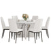 Round Dining Table for 4-6, 42 Inch Modern Kitchen Table Small Dinner Table MDF Kitchen Dinning Table for Cafe Restaurant Wine Bar Home Office Conference (Only Table) - DTYStore