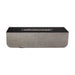 56" Outdoor Patio Concrete Fire table, Rectangle Gas Burning Fire Pit - 50, 000 BTU, Light Grey + Black Top (Tank Cover not Included) - DTYStore