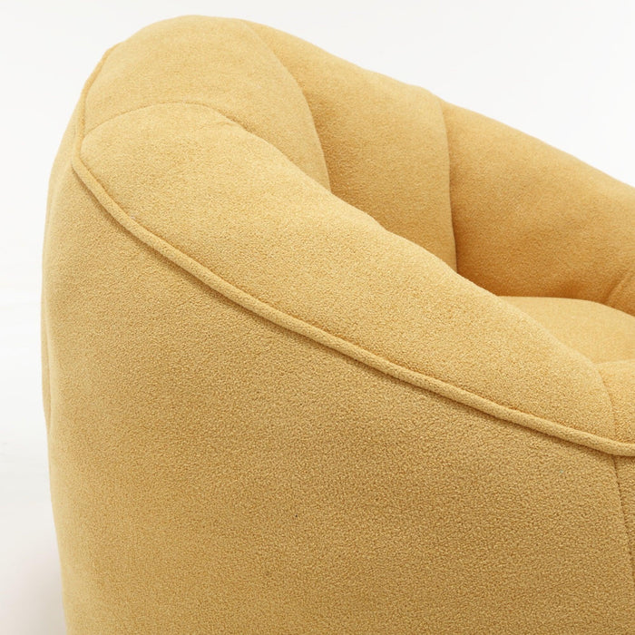 Bedding Bean Bag Sofa Chair High Pressure Foam Bean Bag Chair Adult Material with Padded Foam Padding Compressed Bean Bag With Footrest - DTYStore