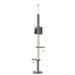 85.5" Cat Tree Height Adjustable Floor-to-Ceiling 4-Tier Kitty Climbing Activity Center Condo Cat Toy with Scratching Post Hanging Balls Play Rest Post Pet Furniture Grey - DTYStore