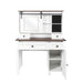 Farmhouse Makeup Vanity with Mirror and Lights,41.73" Wide Vanity Desk ,Vanity Table with 4 Drawers and 1 Cabinet,3 Color Modes, Dressing Table for Bedroom - DTYStore