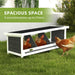 Wood Chicken Nesting Box, 3 Hole Chicken Boxes for Laying Eggs, Chicken Coop Nesting Box with Asphalt Roof for Indoor or Outdoor, Fits Up to 3 Hens, Gray - DTYStore