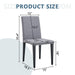 Four Light Gray Linen-Cotton dining chairs, simple and versatile, comfortable and accompanied. Exquisite and versatile dining chairs unlock a comfortable new experience.(Set of 4) - DTYStore