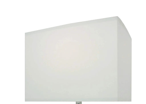 1pc Luxury Crystal Accent Table Lamp Nickel Led Light Touch Lamp Rectangular Shade Chrome Color Finish Default -DTYStore