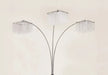 1pc Modern Design Classic Luxury Sleek Multi-head Floor Arc Lamp Crystal-like Accents Drape Living Room Curve Lamp Default -DTYStore