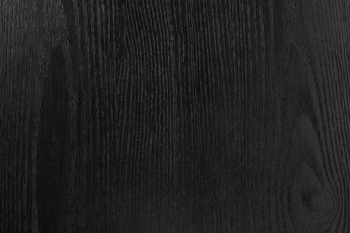 1pc Round Table Unique Cone-Shaped Base Black Color Wooden Casual Modern Dining Room Table Only Default -DTYStore