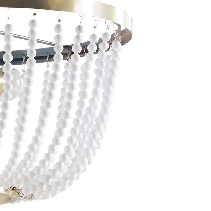 2-Light Beaded Chandelier Default -DTYStore
