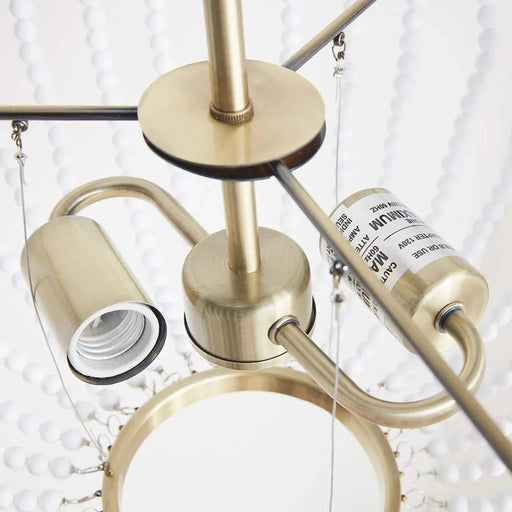 2-Light Beaded Chandelier Default -DTYStore