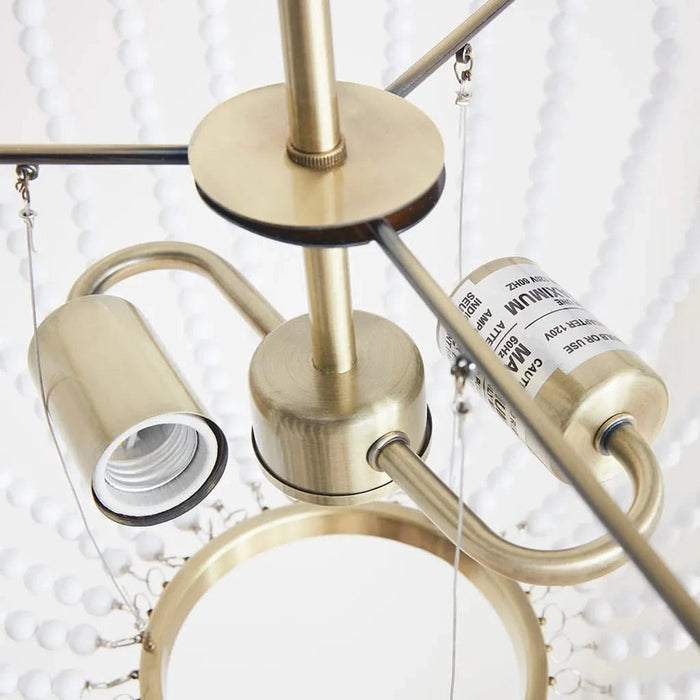 2-Light Beaded Chandelier Default -DTYStore