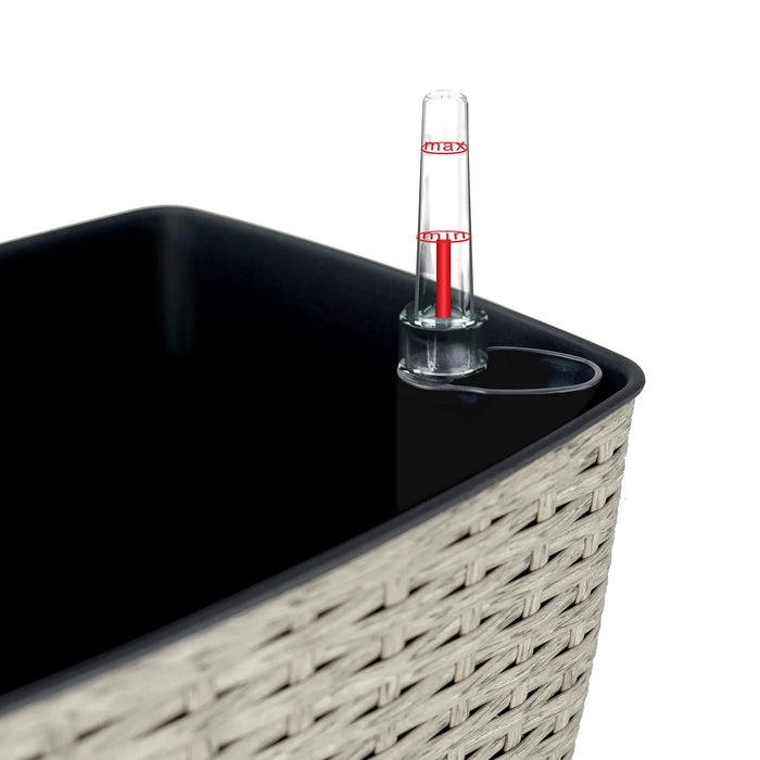 2-Pack Self-watering Planter - Hand Woven Wicker - Thin Square Default -DTYStore