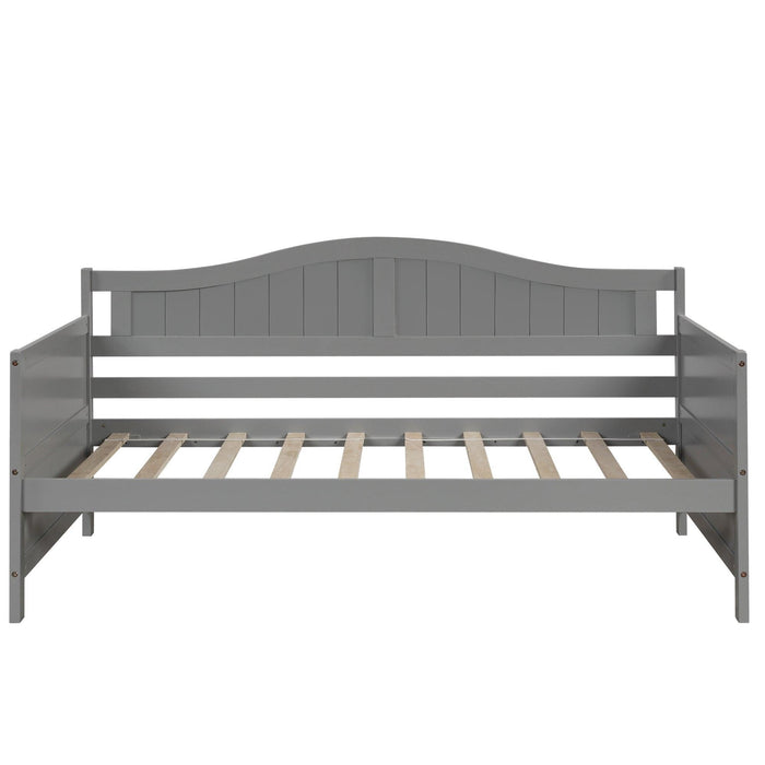 Twin Wooden Daybed with 2 drawers, Sofa Bed for Bedroom Living Room,No Box Spring Needed,Gray - DTYStore
