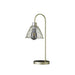 20.5' In Industrial Farm Pendant Cage Satin Matte Gold Metal Table Lamp Default -DTYStore
