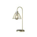 20.5' In Industrial Farm Pendant Cage Satin Matte Gold Metal Table Lamp Default -DTYStore