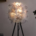 20.5' In Soft Gray Feather Shade Modern Tripod Metal Table Lamp Default -DTYStore