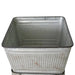 20.5x20.5x21' Large Perryman Galvanized Tub On Stand, for Plant Pot/Planter/ Metal Ice Buckets Default -DTYStore