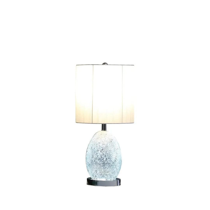 20'In Niels Silver Mirror Glass/Metal Table Lamp W/ Nightlight Default -DTYStore
