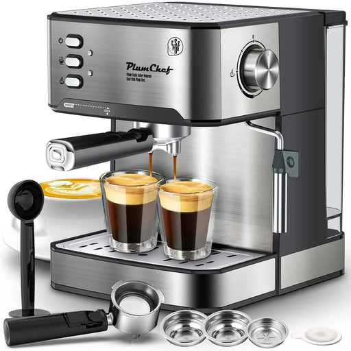 20 Bar Professional Espresso Machine with Milk Frother, Single & Double Shot, ESE Pod Compatible, Removable Water Tank for Cappuccino, Latte, & Macchiato – Home Barista Edition Default -DTYStore