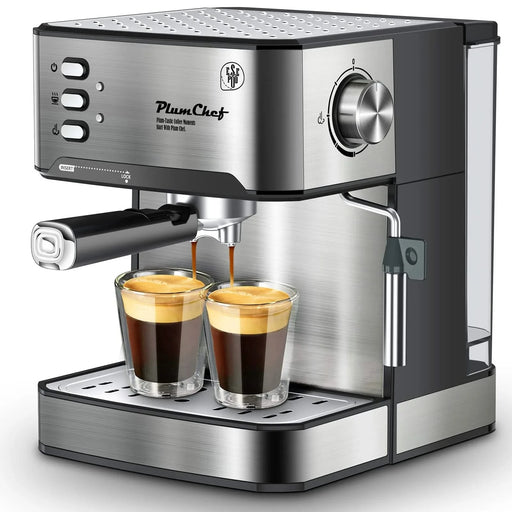 20 Bar Professional Espresso Machine with Milk Frother, Single & Double Shot, ESE Pod Compatible, Removable Water Tank for Cappuccino, Latte, & Macchiato – Home Barista Edition Default -DTYStore