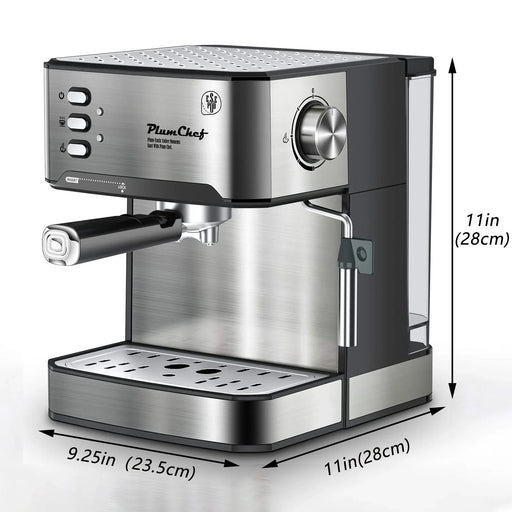 20 Bar Professional Espresso Machine with Milk Frother, Single & Double Shot, ESE Pod Compatible, Removable Water Tank for Cappuccino, Latte, & Macchiato – Home Barista Edition Default -DTYStore