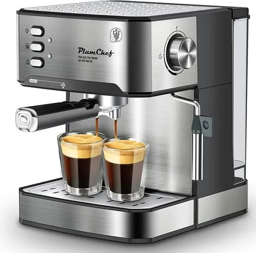 20 Bar Professional Espresso Machine with Milk Frother, Single & Double Shot, ESE Pod Compatible, Removable Water Tank for Cappuccino, Latte, & Macchiato – Home Barista Edition Default -DTYStore