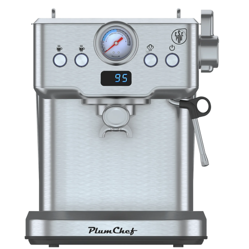 20 Bar Professional Espresso Machine with Milk Frother, Single & Double Shot, ESE Pod Compatible, Visual Temperature and Pressure Display, Removable Water Tank for Cappuccino, Latte, & Macchiato Default -DTYStore