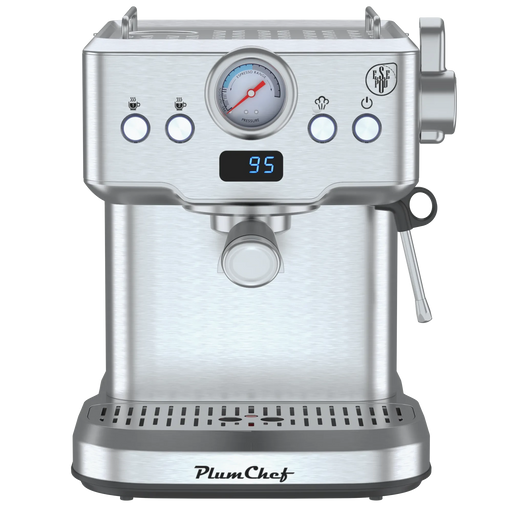 20 Bar Professional Espresso Machine with Milk Frother, Single & Double Shot, ESE Pod Compatible, Visual Temperature and Pressure Display, Removable Water Tank for Cappuccino, Latte, & Macchiato Default -DTYStore