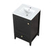 20' Bathroom Vanity with Sink, Bathroom Cabinet with Soft Closing Door, Storage Rack and A Drawer, Black Default -DTYStore