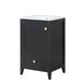 20' Bathroom Vanity with Sink, Bathroom Cabinet with Soft Closing Door, Storage Rack and A Drawer, Black Default -DTYStore