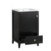 20' Bathroom Vanity with Sink, Bathroom Cabinet with Soft Closing Door, Storage Rack and A Drawer, Black Default -DTYStore