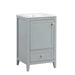 20' Bathroom Vanity with Sink, Bathroom Cabinet with Soft Closing Door, Storage Rack and A Drawer, Grey Default -DTYStore