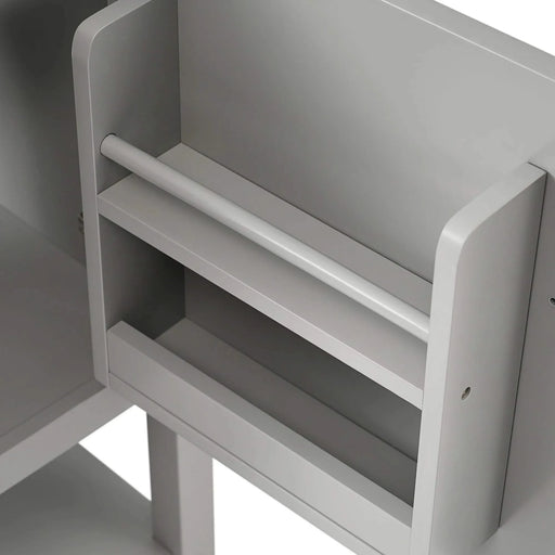 20' Bathroom Vanity with Sink, Bathroom Cabinet with Soft Closing Door, Storage Rack and Open Shelf, Grey(Old SKU:WF308492AAE) Default -DTYStore