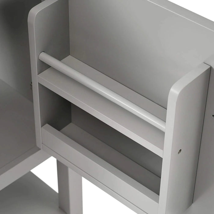 20' Bathroom Vanity with Sink, Bathroom Cabinet with Soft Closing Door, Storage Rack and Open Shelf, Grey(Old SKU:WF308492AAE) Default -DTYStore