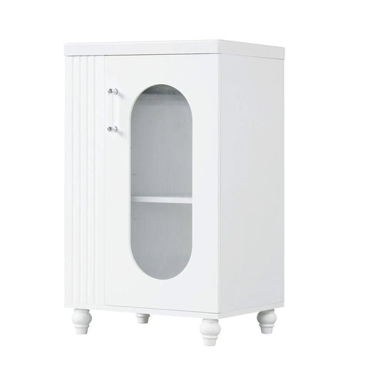 20' Bathroom Vanity with Sink, Bathroom Vanity Cabinet with Two-tier Shelf, Adjustable Shelf, Solid Wood and MDF, White(Old Sku:WF322518AAK) Default -DTYStore