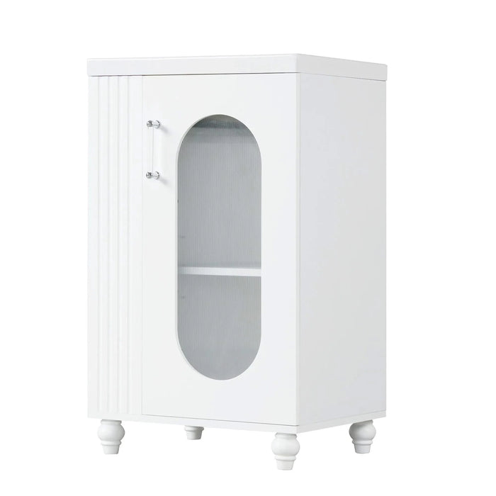 20' Bathroom Vanity with Sink, Bathroom Vanity Cabinet with Two-tier Shelf, Adjustable Shelf, Solid Wood and MDF, White(Old Sku:WF322518AAK) Default -DTYStore