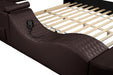Smart Multifunctional Queen Size Bed Made with Wood in Brown - DTYStore