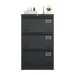 Filing Cabinet Lateral File Cabinet 3 Drawer, Blcak Locking Metal File Cabinets Three Drawer, Office Filing Cabinet with Lock Drawers for Home Office/Legal/Letter/A4/F4 - DTYStore