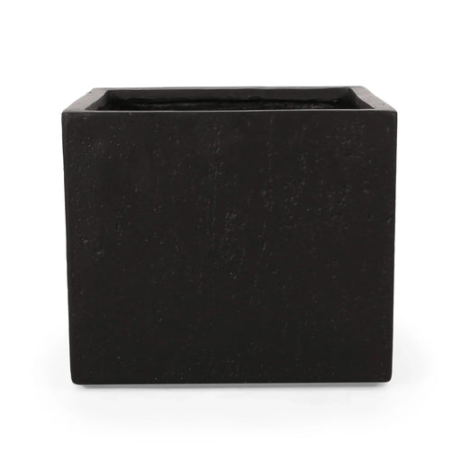 21.5' L Outdoor MGO Planter in Black Finished Default -DTYStore