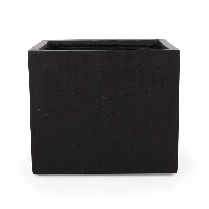 21.5' L Outdoor MGO Planter in Black Finished Default -DTYStore