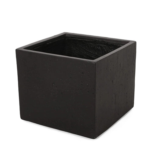 21.5' L Outdoor MGO Planter in Black Finished Default -DTYStore