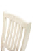 White Classic 2pcs Dining Chairs Set Rubberwood Beige Fabric Cushion Seats Slats Backs Dining Room Furniture Side Chair - DTYStore