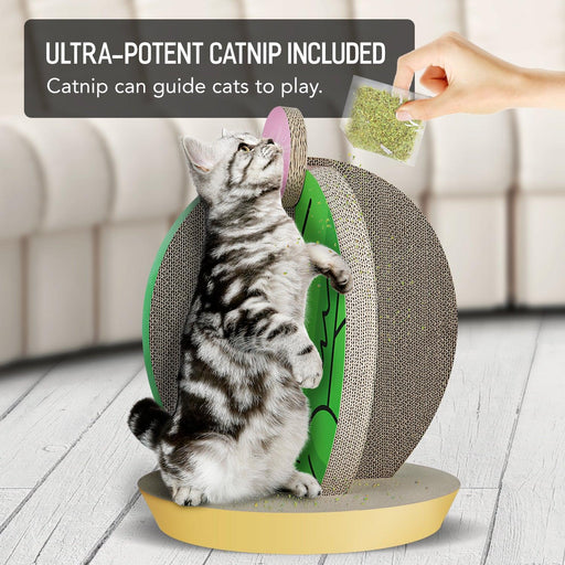 Cat Condo Scratcher Post Cardboard, Cactus shape Cat Scratching Board, 15x15x19.29 inch - DTYStore