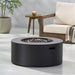 32" Patio 40,000 BTU Round Iron Propane Fire Pit, Dark Grey (Tank Cover not Included)