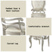 Bently Fabric & Champagne Finish Arm Chair (Set of 2) - DTYStore
