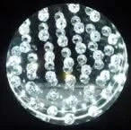 22'H BLACK PEWTER SQUARE CRYSTAL CENTERPIECE WITH NIGHT LIGHT, USB PORT + POWER OUTLET Default -DTYStore