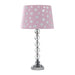 22' Heart Crystal Stacked Orb Metal Table Lamp 'Ariel' Pink / White Default -DTYStore