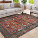 Area Rug 5x7 Vintage Bohemia Non-slip Washable Rug For Living Room Kitchen Bedroom Living Room Abstract Style Red - DTYStore