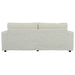 86.5" Oversized Loveseat Chaise Lounge Sectional Sofa Bed Corduroy Sleeper Sofa with Two USB Ports , Two Cup Holders and Two Throw Pillows for Living Room and Bedroom, Beige - DTYStore