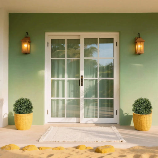 22in Artificial Topiary Boxwood Ball Trees – Faux Evergreen Potted Shrubs for Porch, Patio, Entryway, or Indoor Living Room Decor, 2pcs/set Default -DTYStore