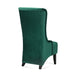 23.03' Wide High-Back Velvet Accent Chair, Comfy High Wingback Chair, Living Room Chair with Soft Padded & Wooden Legs, Modern Side Chair for Living Room, Bedroom, Green Default -DTYStore